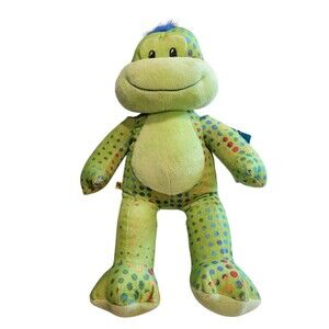 2011 Build-A-Bear Colors Of Friendship Green Rainbow Spots Speckled Friend 15"